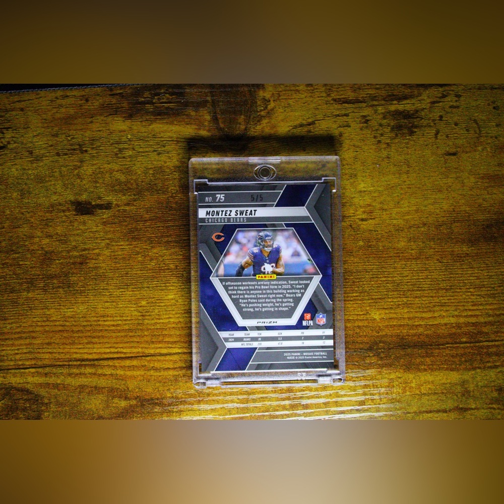 2025 Panini Mosaic Damien Martinez Seahawks Rookie Autographed Mosaic Prizm 2/49 - Picture 2 of 2